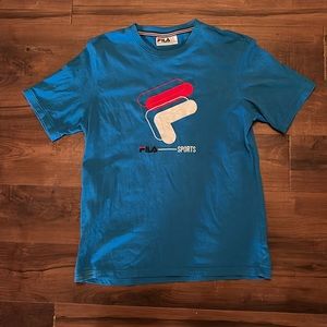 Gil at shirt with embroidered logo